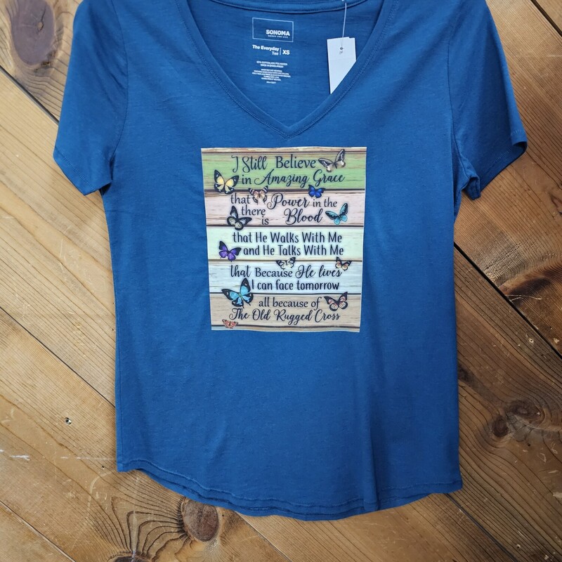 NEW SUBLIMSTED SONOMA SHI, NAVY, Size: XS