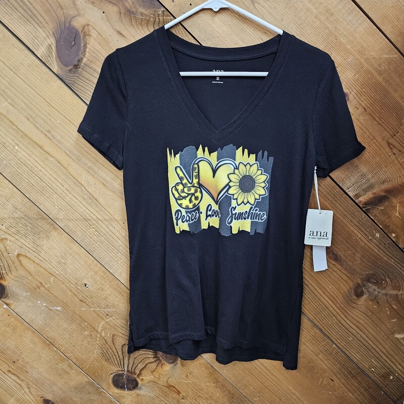 NEW ANA SUBLIMATED SHIRT, BLACK, Size: XS