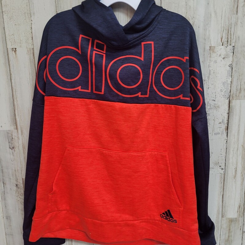 10/12 Navy/red Logo Hoodi