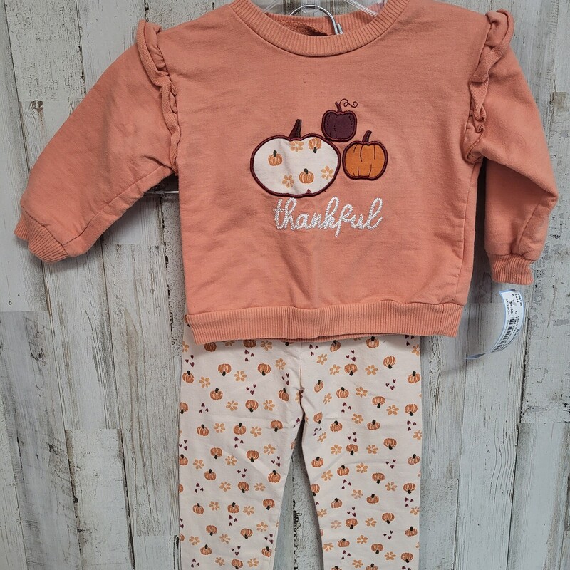 12M 2pc Orange Thankful S