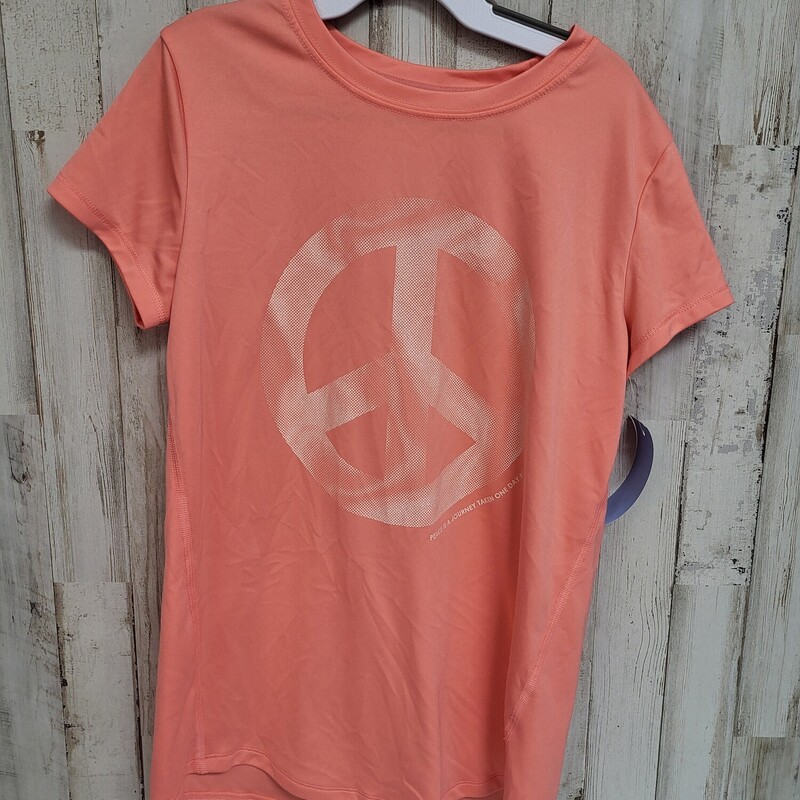 10/12 Peach Peace Tee, Pink, Size: Girl 10 Up