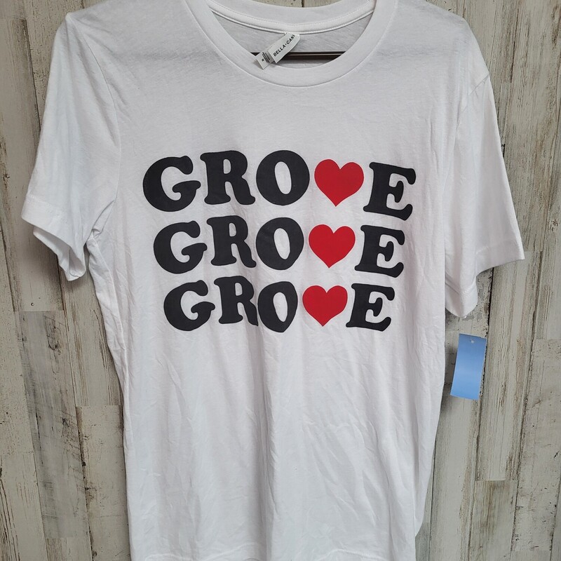 M White Grove Tee, White, Size: Ladies M