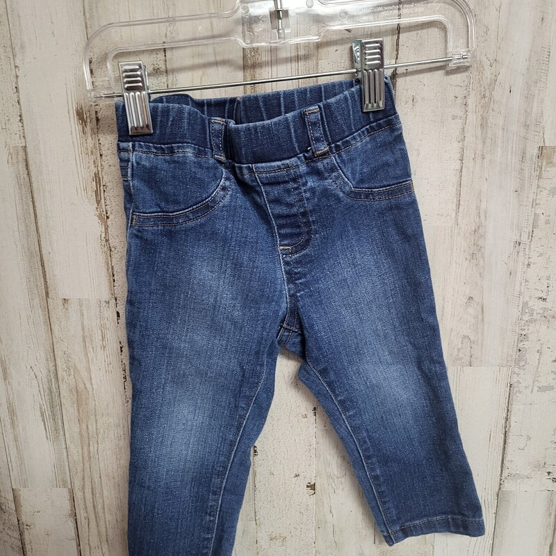 18m Skinny Pull On Jeans, Denim, Size: Boy 12-24m