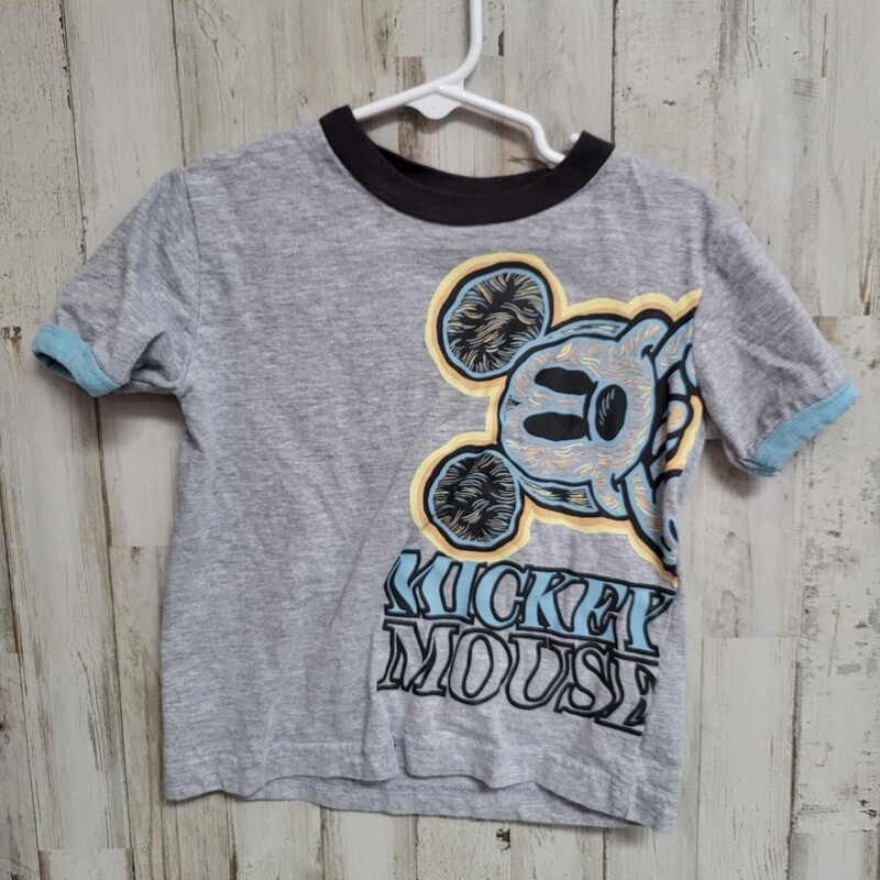 3T Grey Mickey Tee, Grey, Size: Boy 2T-4T