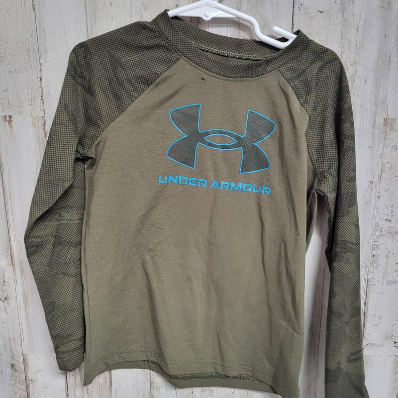 4T Olive Logo Long Sleeve, Olive, Size: Boy 2T-4T