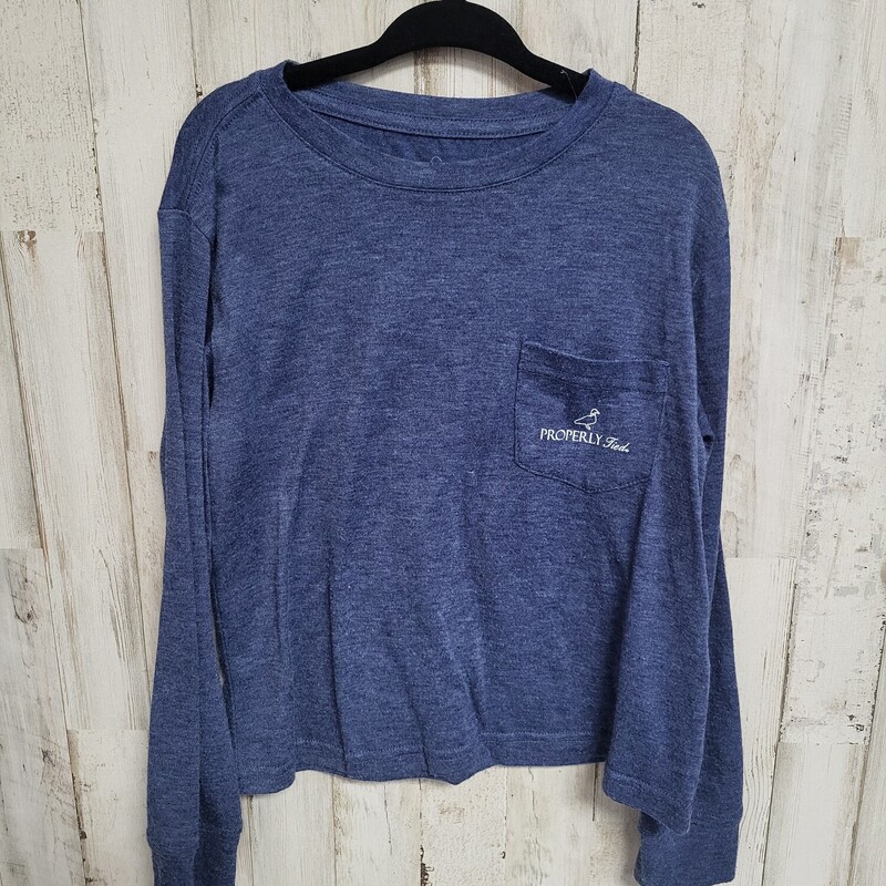 5T Navy Logo Long Sleeve, Navy, Size: Boy 5-8