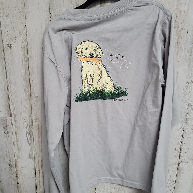 6x Light Grey Doggy Long, Grey, Size: Boy 5-8