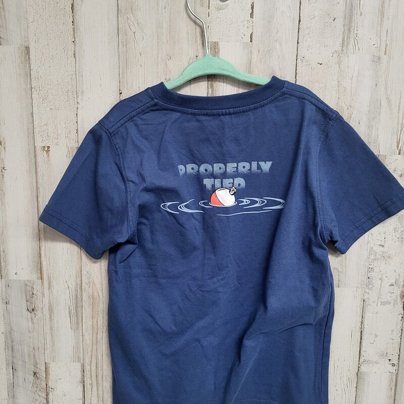 6x Navy Bobber Pocket Tee, Navy, Size: Boy 5-8