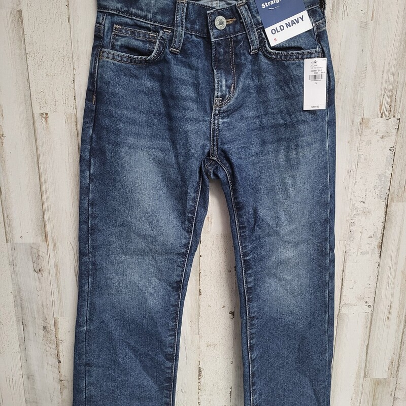 NEW 5T Straight Jeans, Denim, Size: Boy 5-8