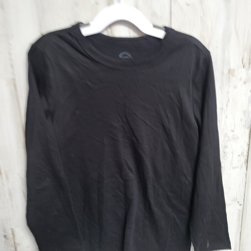 6/7 Black Cotton Long Sle