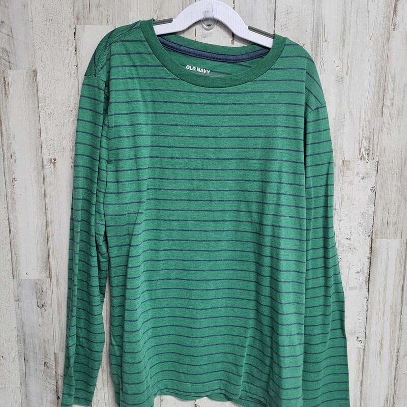 10/12 Green Stripe Long S, Green, Size: Boy 10 Up