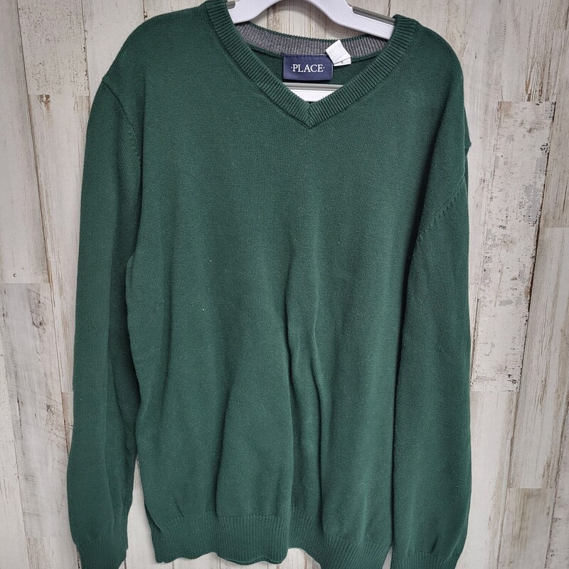 10/12 Green V Neck Sweate, Green, Size: Boy 10 Up