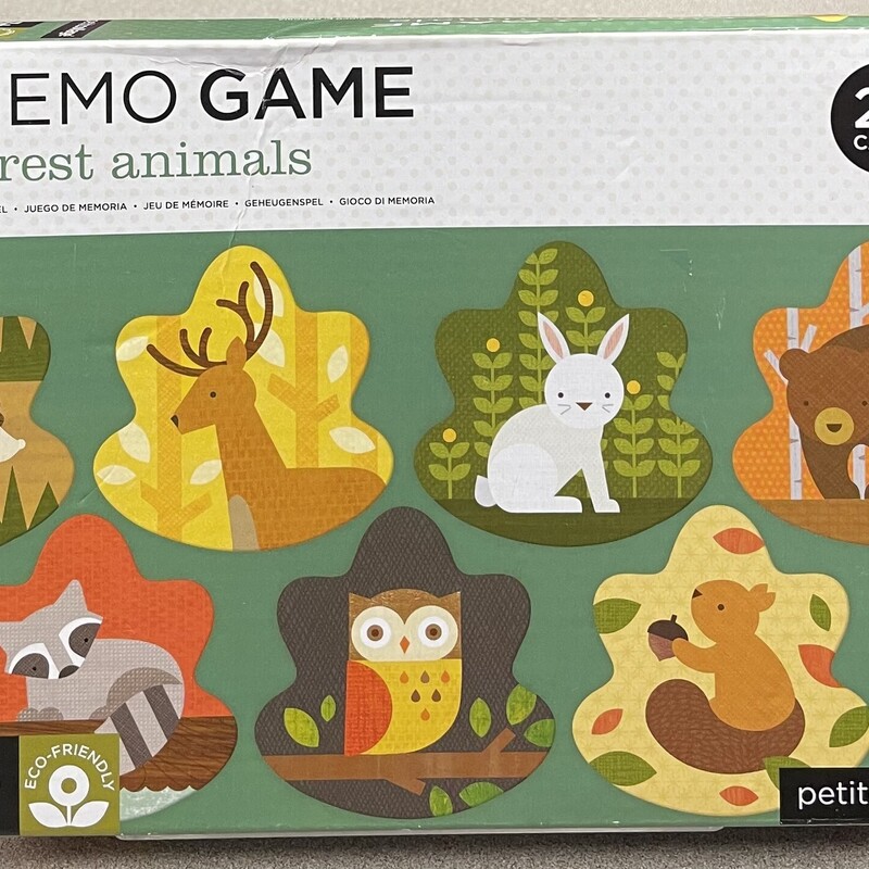 Memo Game Forest Animals, Multi, Size: Pre-owned