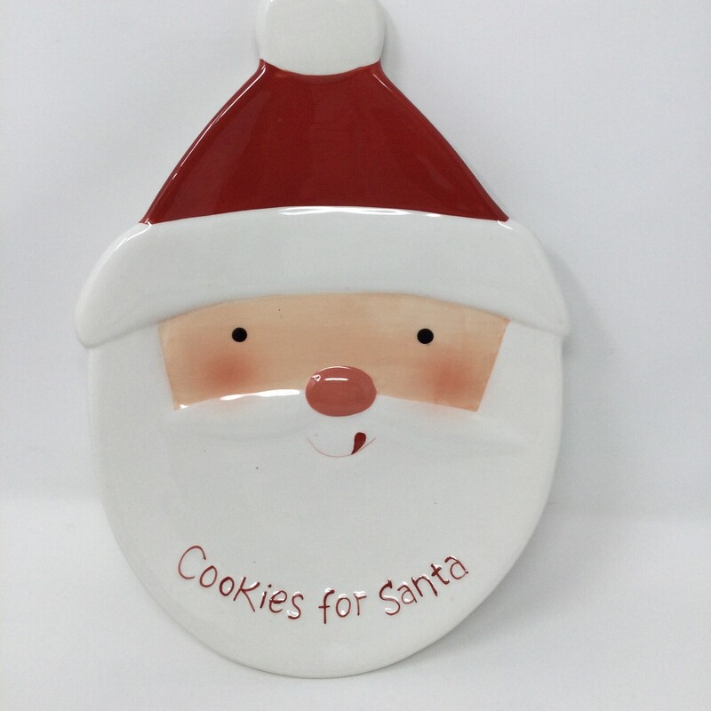 Hallmark Cookies For Santa,
Red/White,
Size: 11 X 8 In