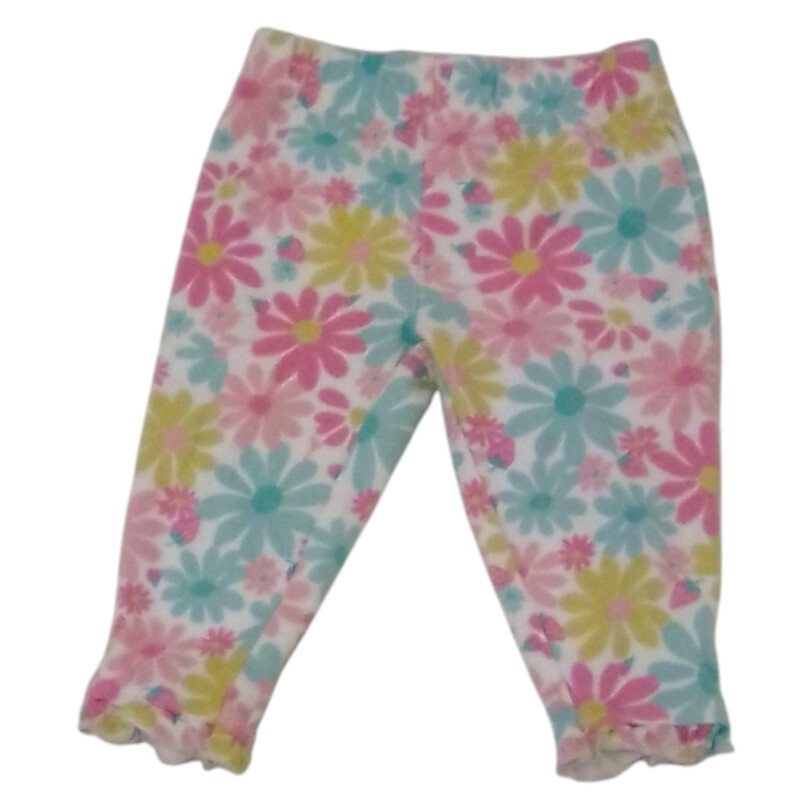 Pants: Muliti-Color Flowe