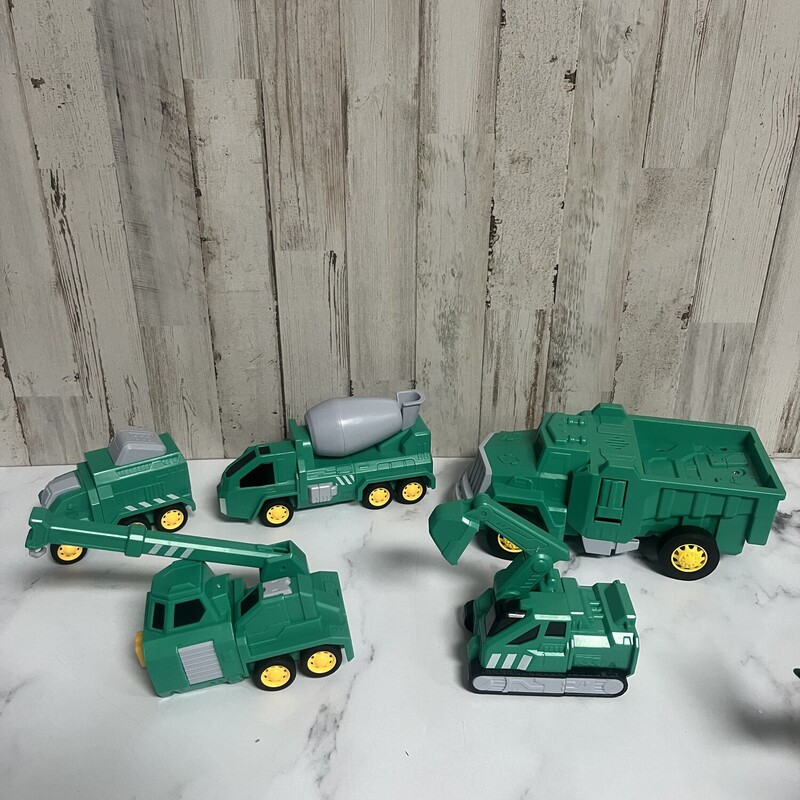 5pc Green Vehicle Bundle, Green, Size: Toys