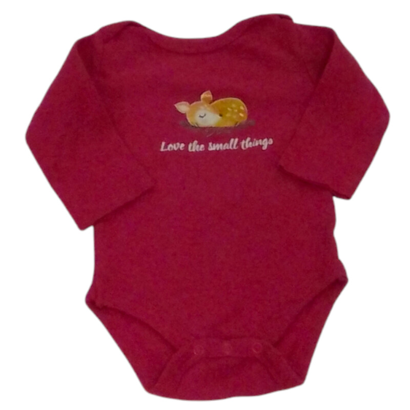 Long Sleeve Onesie: Red