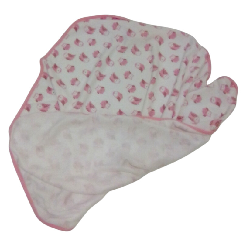 Hooded Towel: Pink Owl