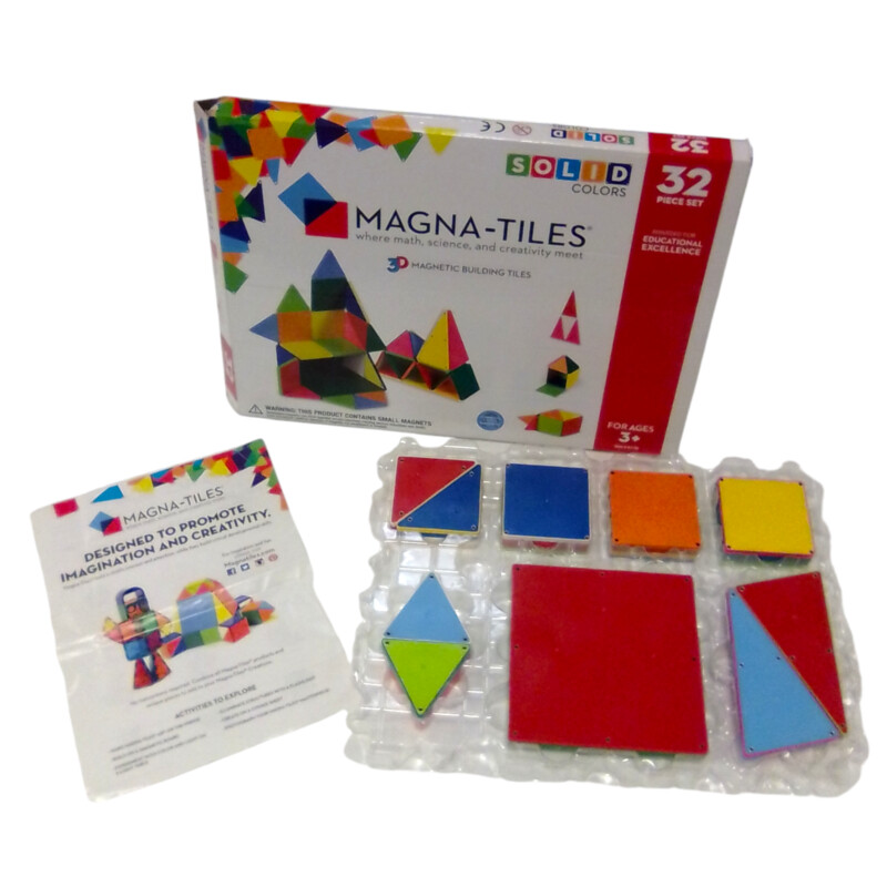 32pc Magnetic Build Tiles