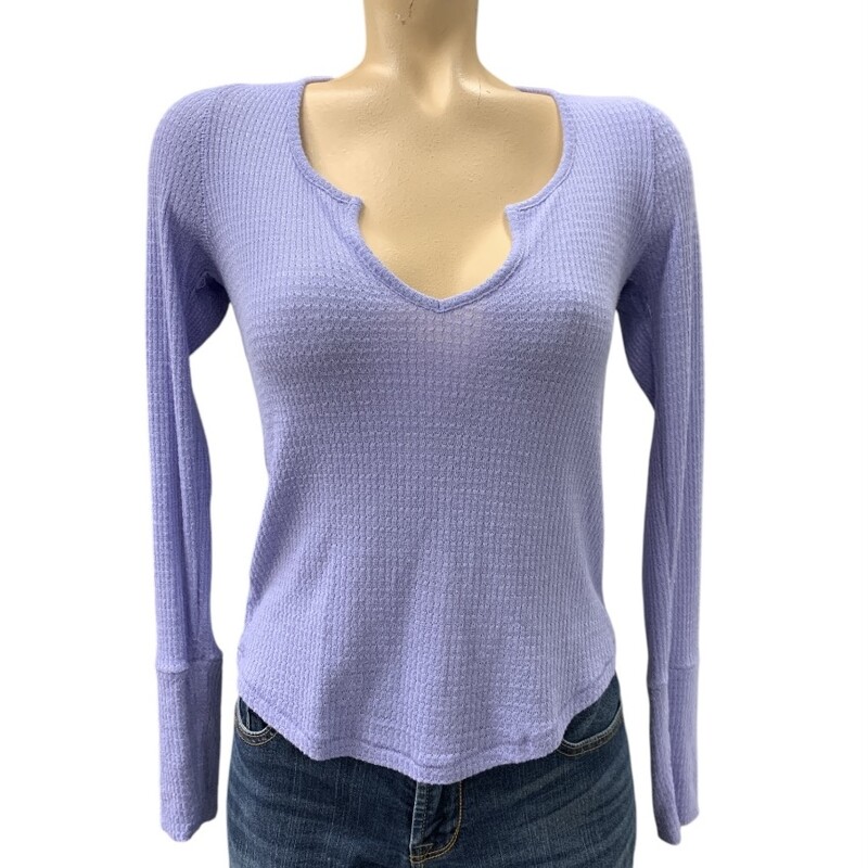 Free People Top LS, Lilac, Size: L