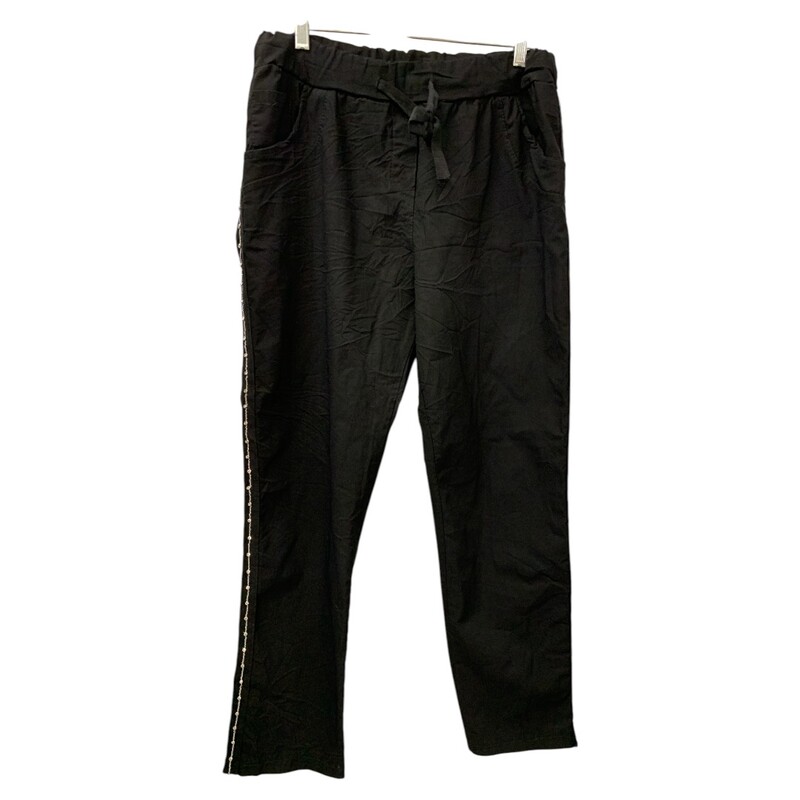 Made In Italy Pants, Black, Size: XL