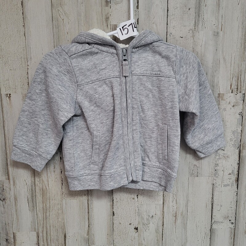 6/12M Grey Jacket, Grey, Size: Girl 6-12m