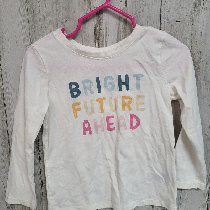 2T Bright Future Ahead Te, White, Size: Girl 2T