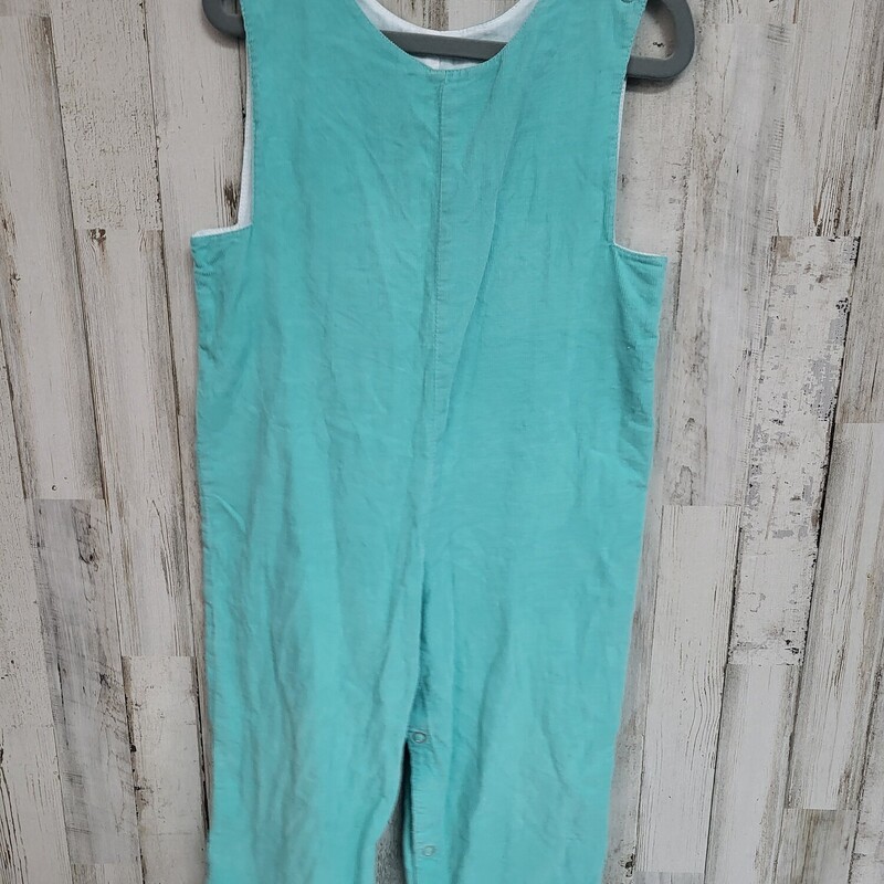 2T Teal Corduroy Romper