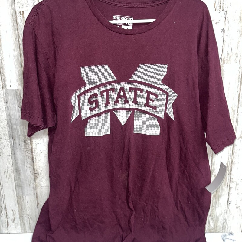 XL MSU Logo Tee, Red, Size: Ladies XL