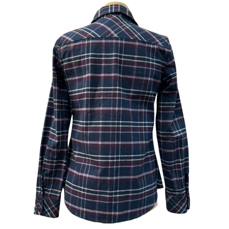 Helly Hansen Plaid Shirt<br />
100% Cotton<br />
Colors: Teal, Plum, Lilac and White<br />
Size: XS