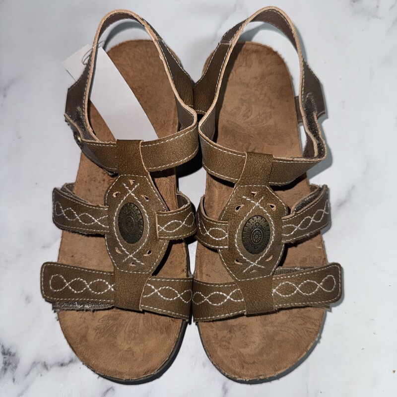 Sz A8 Brown Velcro Sandal, Brown, Size: Shoes A8