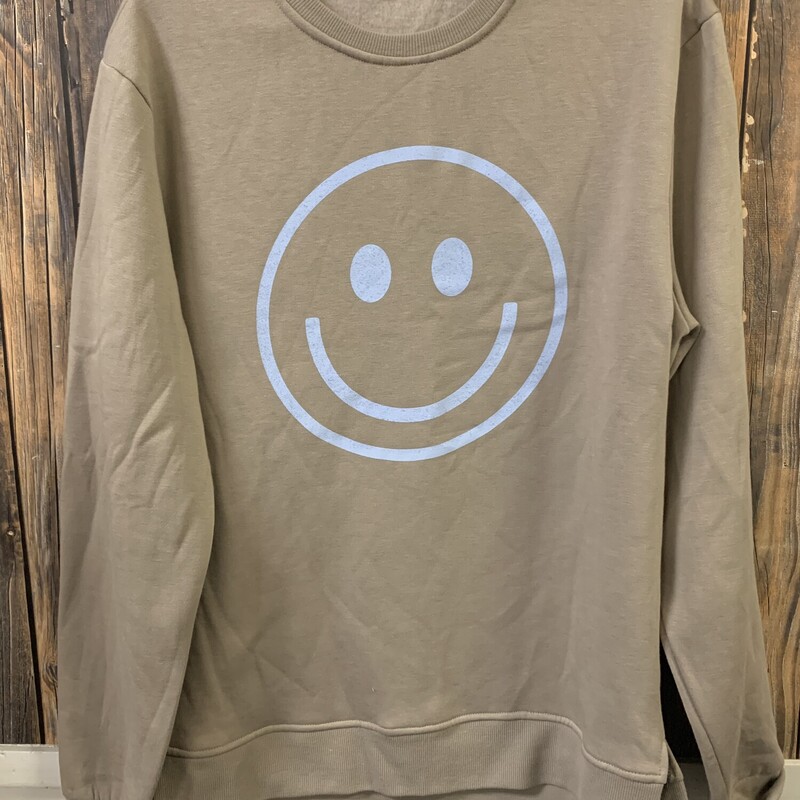 Tan Smiley Sweatshirt