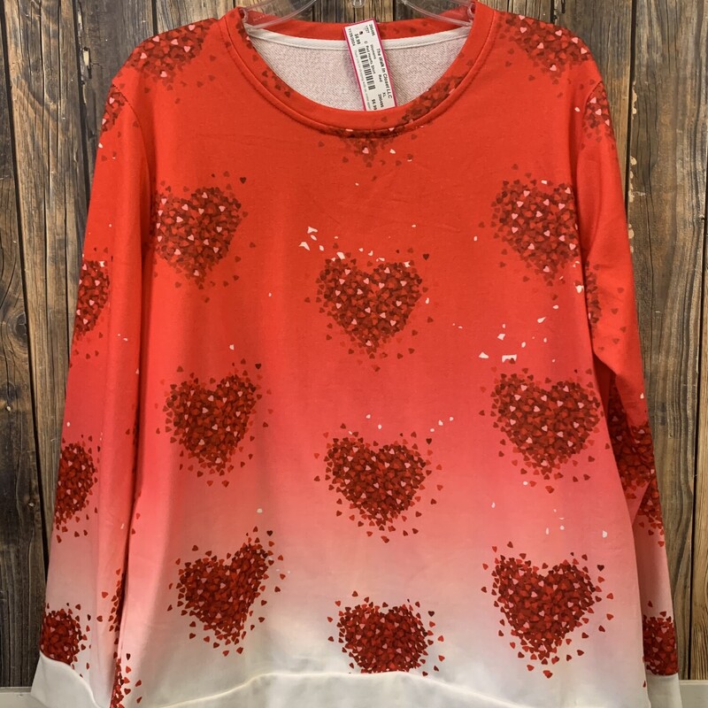 Red Hearts Shirt, Red, Size: XL