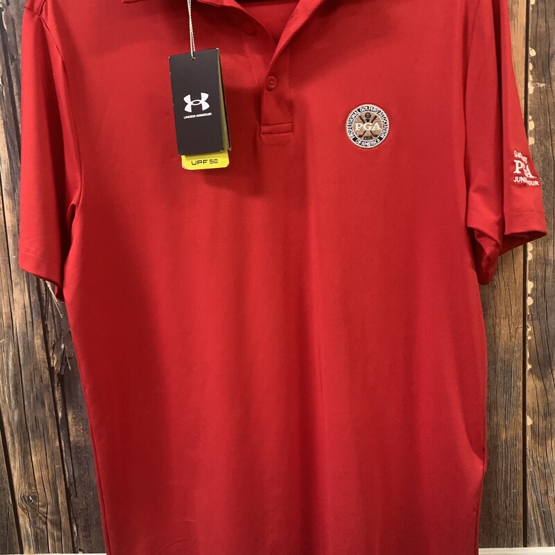 NWT UA Red Golf Shirt, Size: S