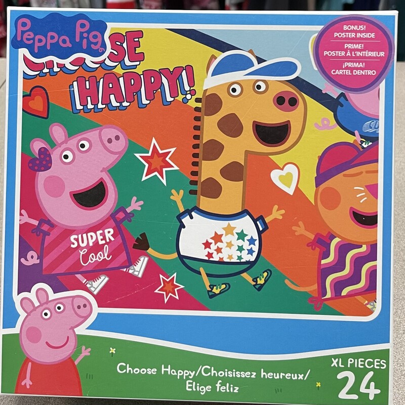 Peppa Pig Floor Puzzle, Multi, Size: Pre-owned