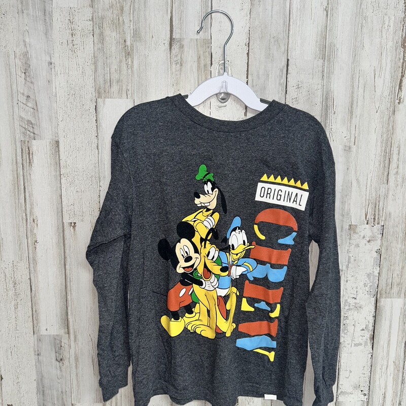 7 Grey Mickey Friends Tee, Grey, Size: Boy 5-8