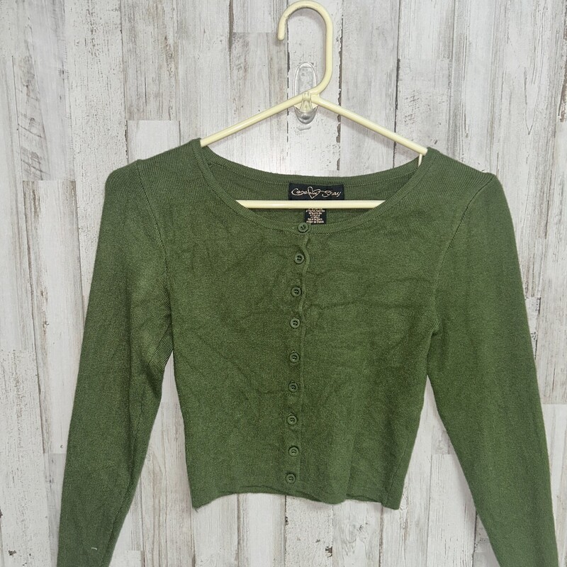 XS Drk Green Cardigan