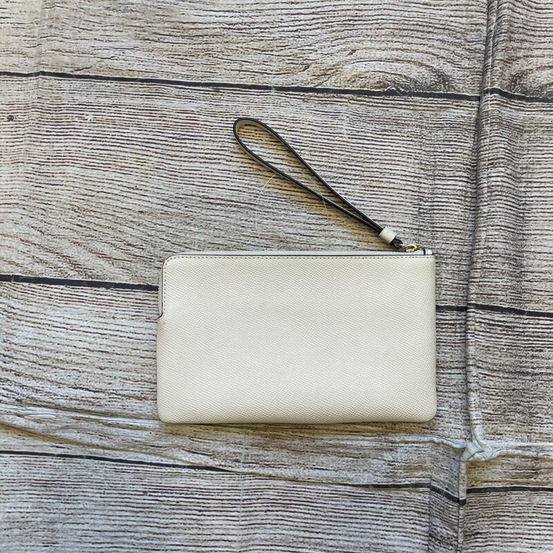 Coach Wristlet, Cream, Size: None