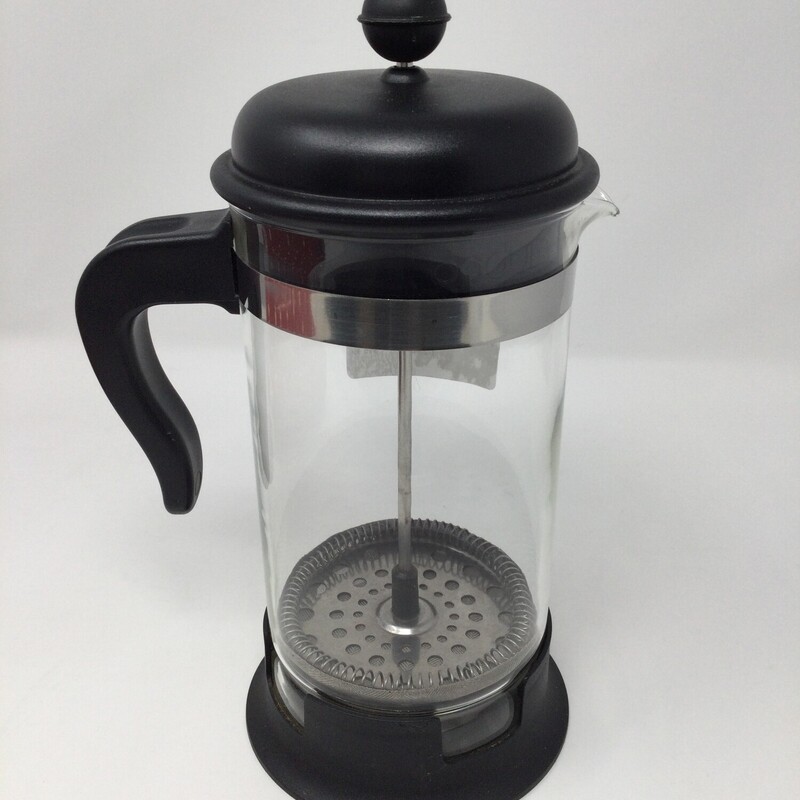 French Coffee Press
Black & Silver