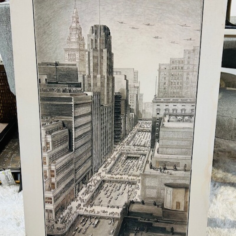 Downtown Cleveland Sketch Canvas
Cream Gray Size: 24 x 36H