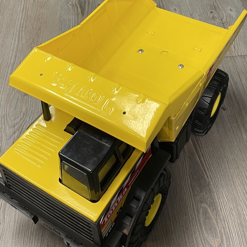 Tonka Mighty Metal Dump Truck, Yellow, Size: Pre-owned