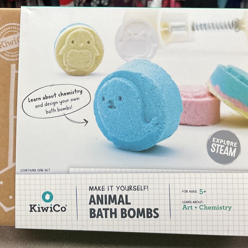 Kiwico Animal Bath Bombs, Multi, Size: NEW