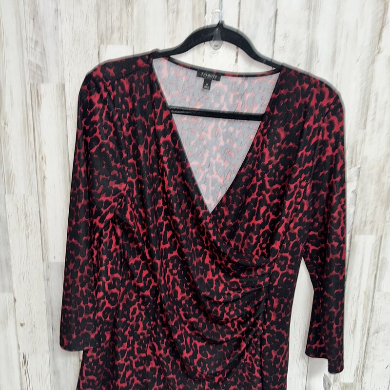 M Black/Red Leopard Top