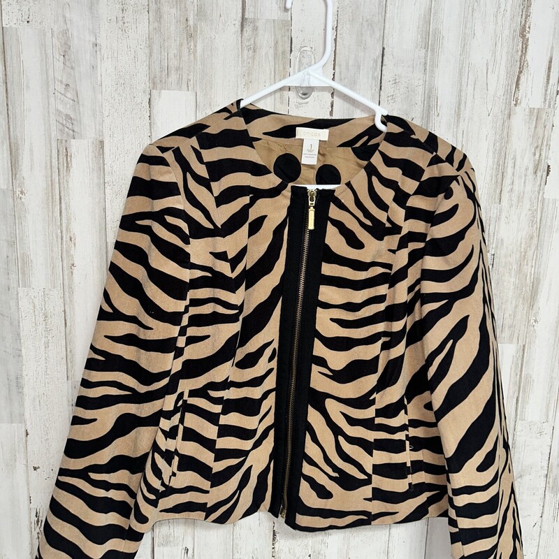 XL Tan Tiger Seude Jacket