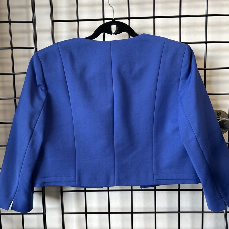 Precis Crop Blazer, Cobalt, Size: 14