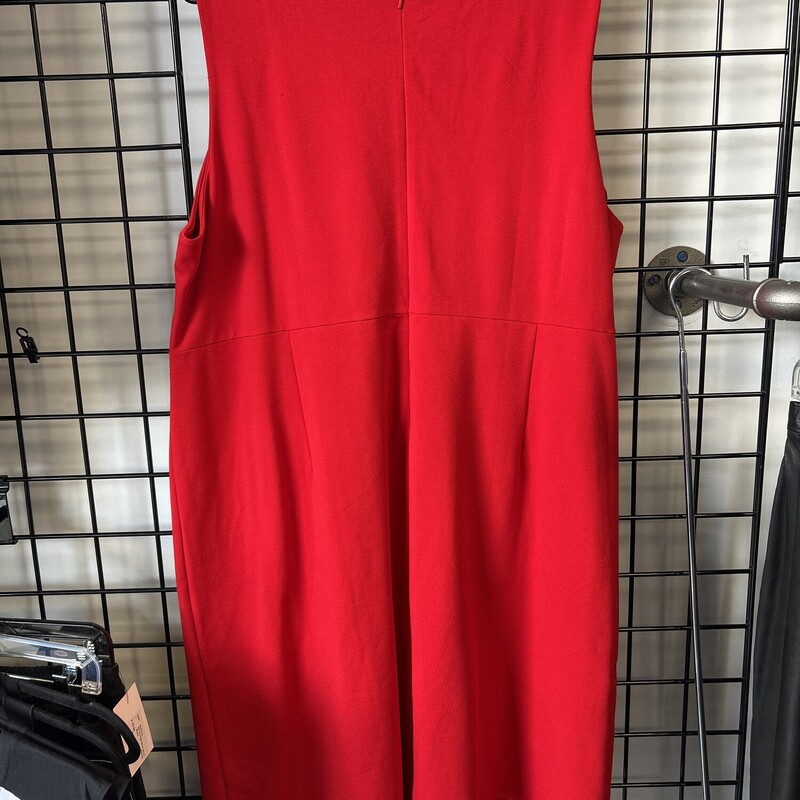 Landsend Dress W/pockets, Red, Size: 24