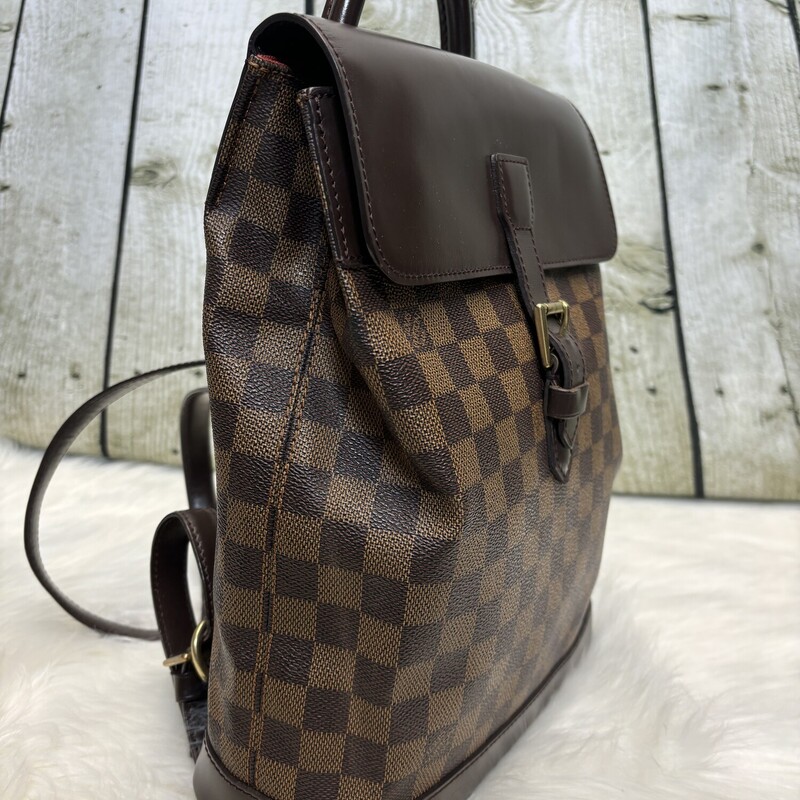 Louis Vuitton Soho Backpa, Damier E, Size: Backpack