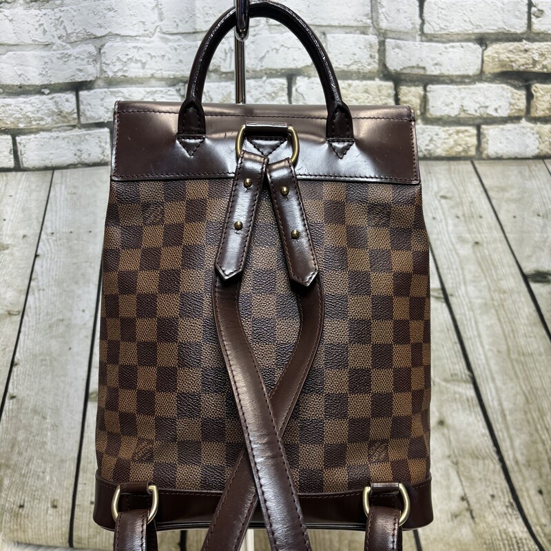 Louis Vuitton Soho Backpa, Damier E, Size: Backpack