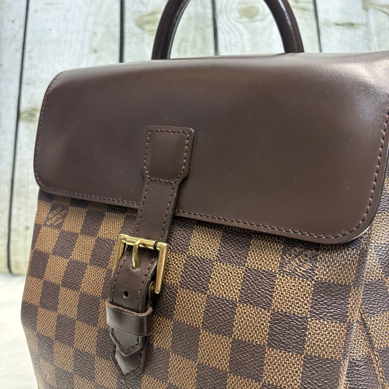 Louis Vuitton Soho Backpa, Damier E, Size: Backpack