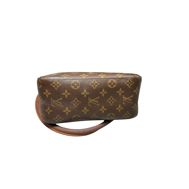 Louis Vuitton Looping Monogram<br />
<br />
Date Code:SD0052<br />
<br />
Dimensions: 8.5 L x 8.5 H<br />
<br />
Does not come with original dust bag or box<br />
<br />
Some darkening of handles and interior fading